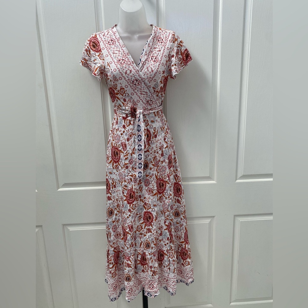 Halcyeen Floral Wrap Dress S